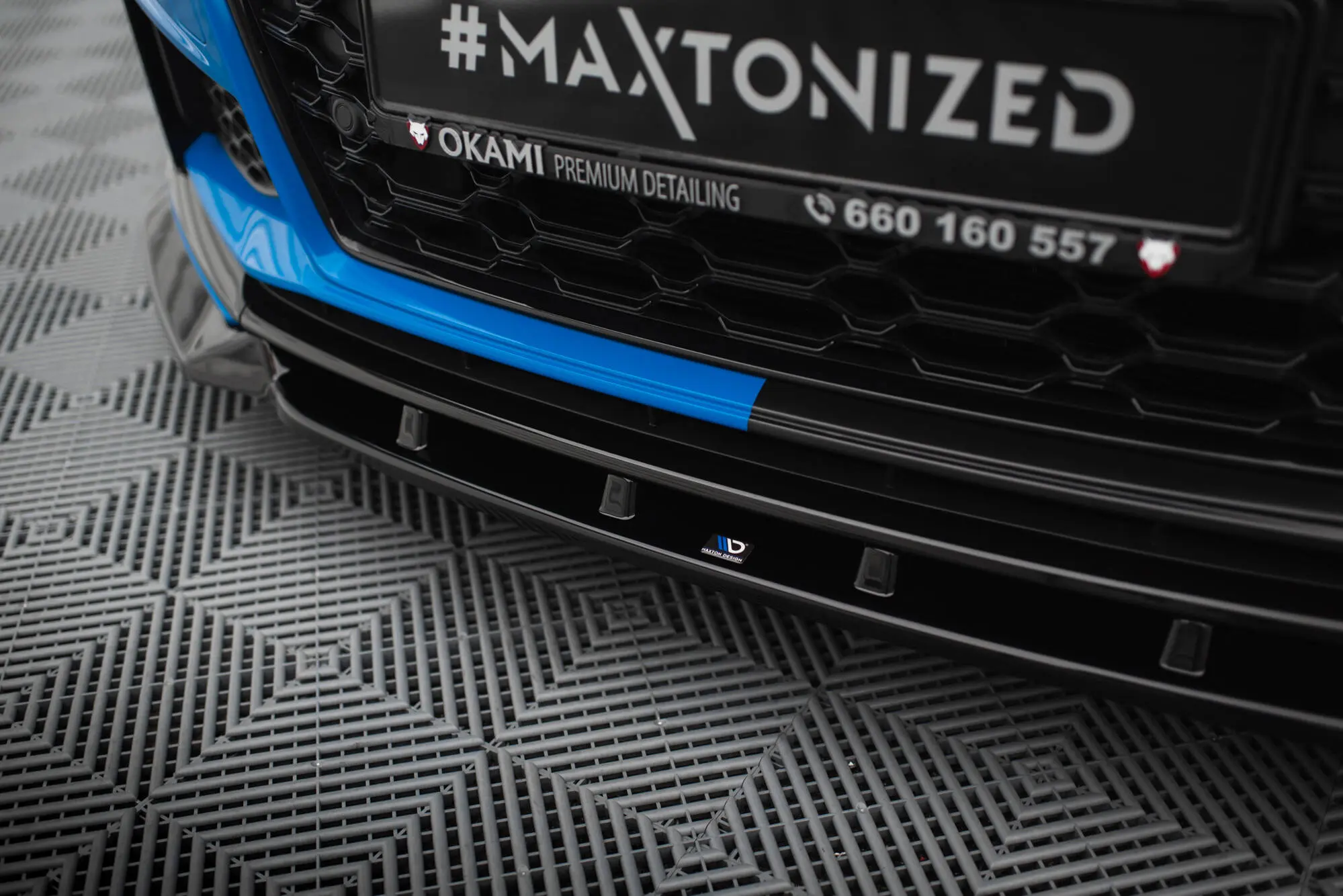 Frontspoiler Audi TT S (8S) facelift 2018 – 2023 | V.1 Glossy Black Edition – bilde 2