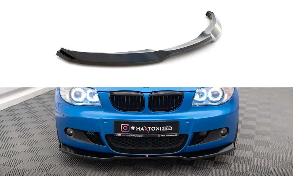 Frontspoiler BMW 1 (E87) M-Pakke facelift 2007 - 2011 | V.1 Glossy Black Edition – bilde 3