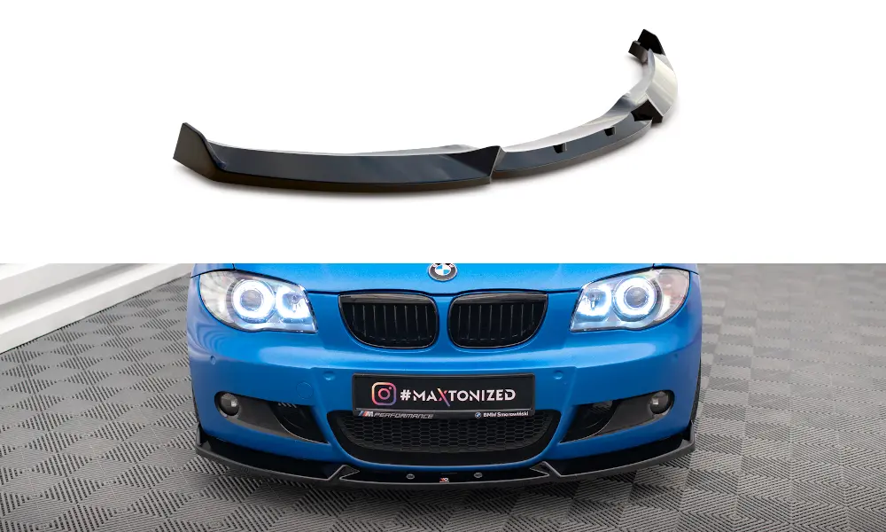 Frontspoiler BMW 1 (E87) M-Pakke facelift 2007 - 2011 | V.2 Glossy Black Edition – bilde 3
