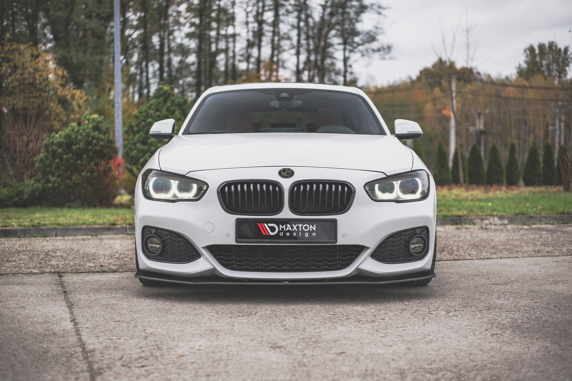 Frontspoiler BMW 1 (F20 / F21) M Power LCI 2015 - 2019 / M140i 2017-2019 | V.3 Street Pro Black Edition – bilde 4