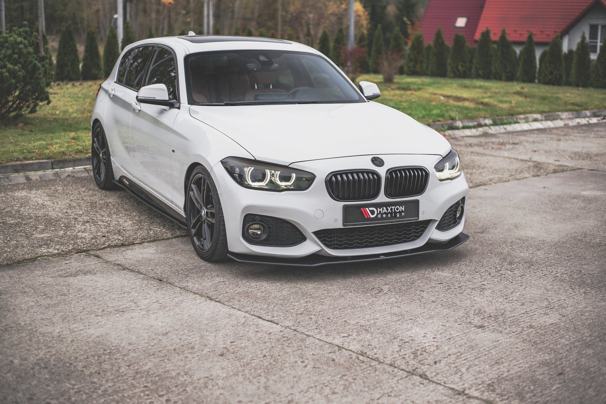 Frontspoiler BMW 1 (F20 / F21) M Power LCI 2015 - 2019 / M140i 2017-2019 | V.3 Street Pro Black Edition – bilde 5