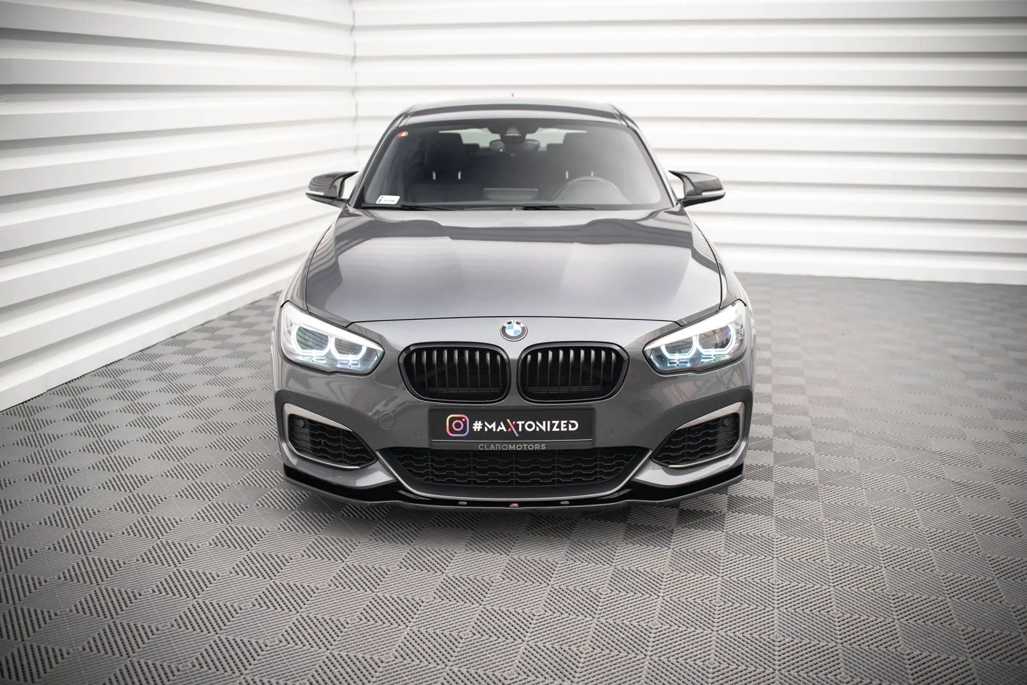 Frontspoiler BMW 1 ((F20 / F21) M Power LCI 2015 - 2019 | V.1 Glossy Black Edition – bilde 3