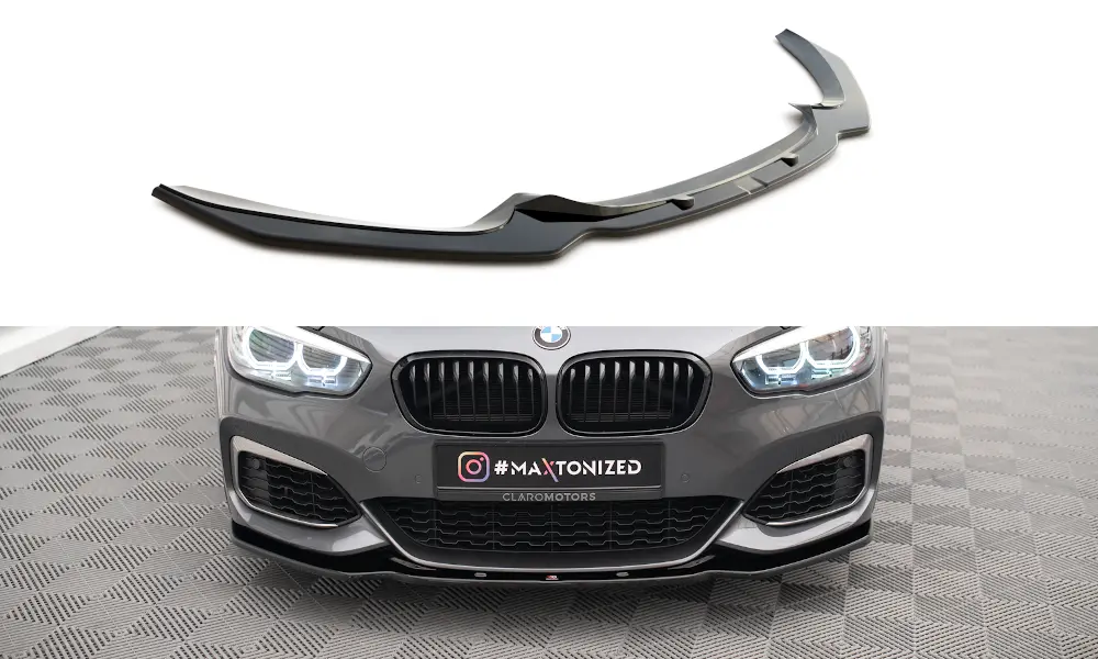 Frontspoiler BMW 1 ((F20 / F21) M Power LCI 2015 - 2019 | V.1 Glossy Black Edition – bilde 4