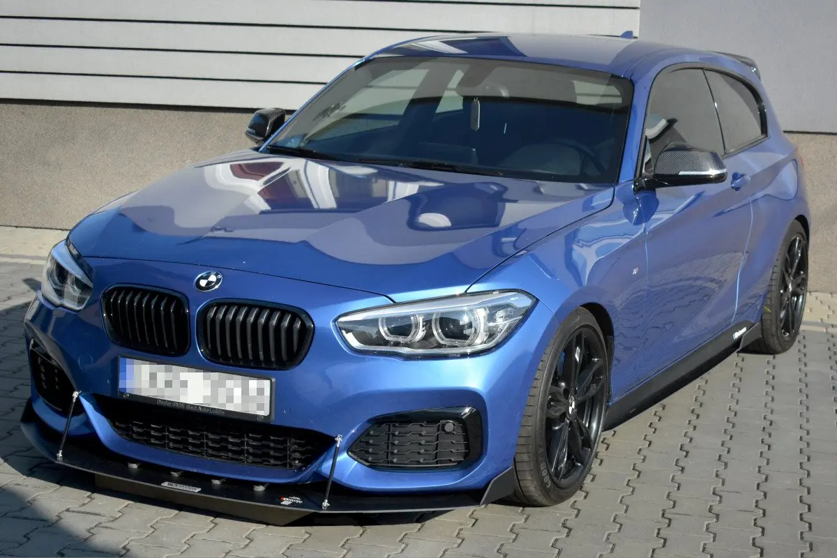 Frontspoiler BMW 1 (F20 / F21) M Power LCI 2015 - 2019 | V.2 Racing Black Edition – bilde 4