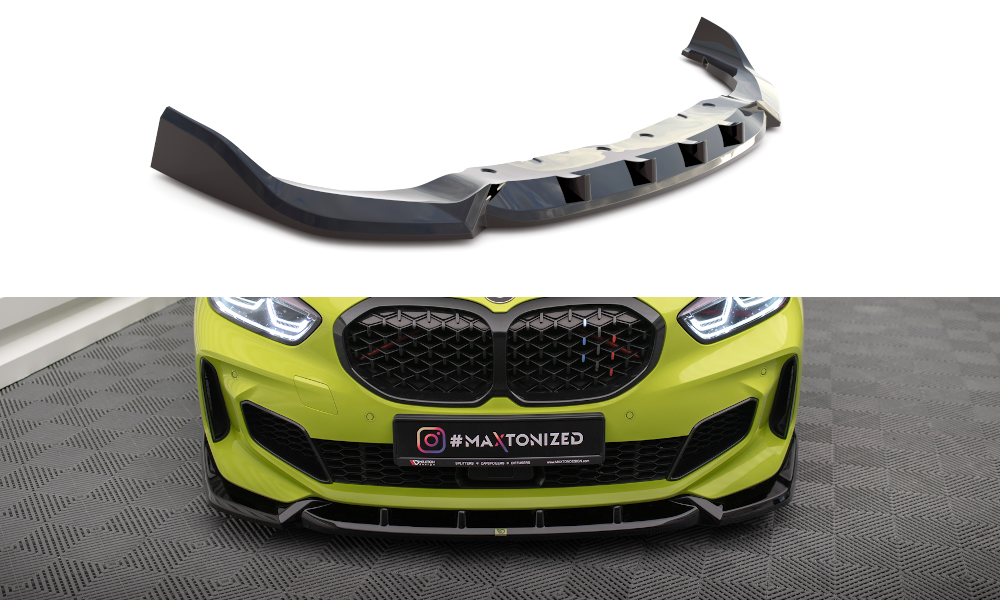 Frontspoiler BMW 1 (F40) M-Pack / BMW M135i (F40) 2019 - 2024 | Glossy Black Edition – bilde 3
