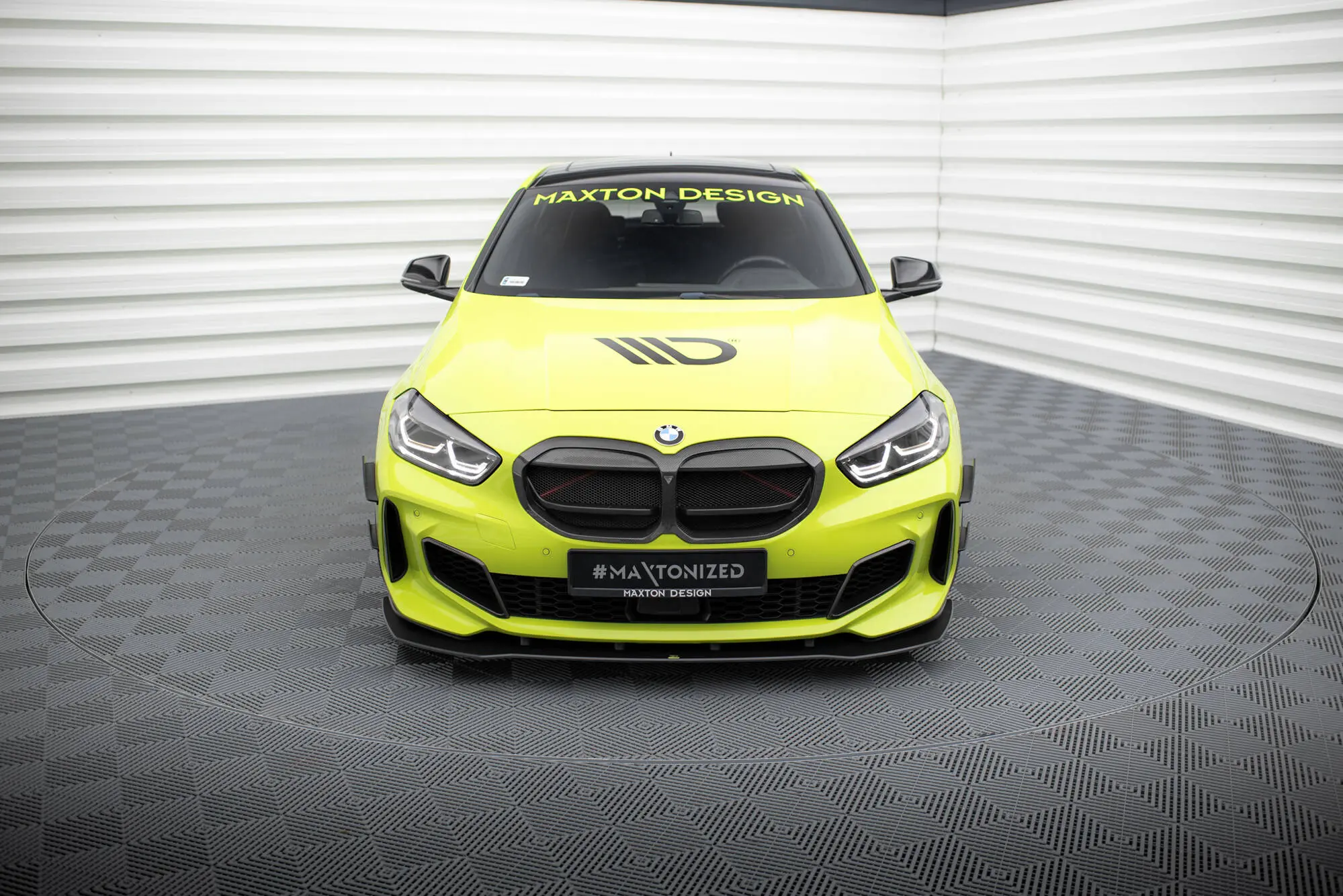 Frontspoiler BMW 1 (F40) M-Pack / BMW M135i (F40) 2019 - 2024 | Street Pro Black Edition