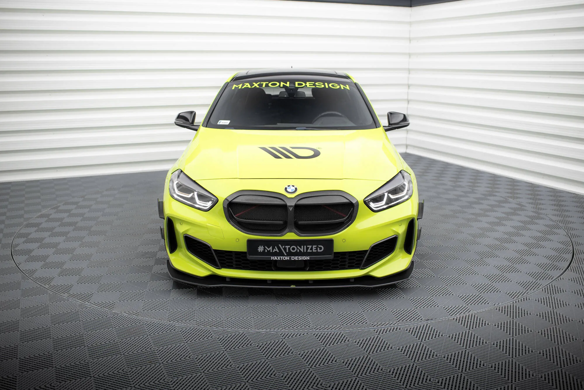 Frontspoiler BMW 1 (F40) M-Pack / BMW M135i (F40) 2019 - 2024 | Street Pro Black Edition – bilde 2