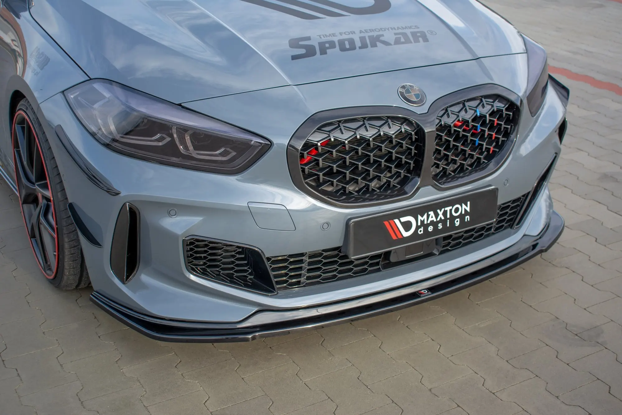 Frontspoiler BMW 1 (F40) M-Pack / M135i 2019 - 2024  | V.1 Glossy Black Edition