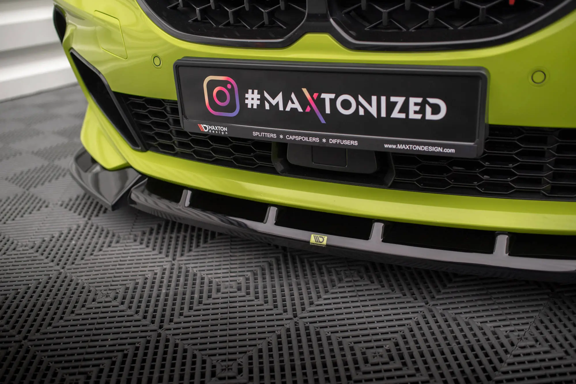 Frontspoiler BMW 1 (F40) M-Pack / M135i 2019 - 2024  | V.6 Glossy Black Edition – bilde 2