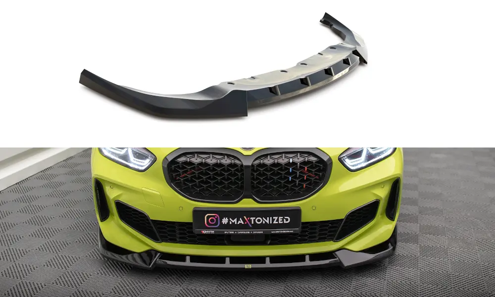 Frontspoiler BMW 1 (F40) M-Pack / M135i 2019 - 2024  | V.6 Glossy Black Edition – bilde 3