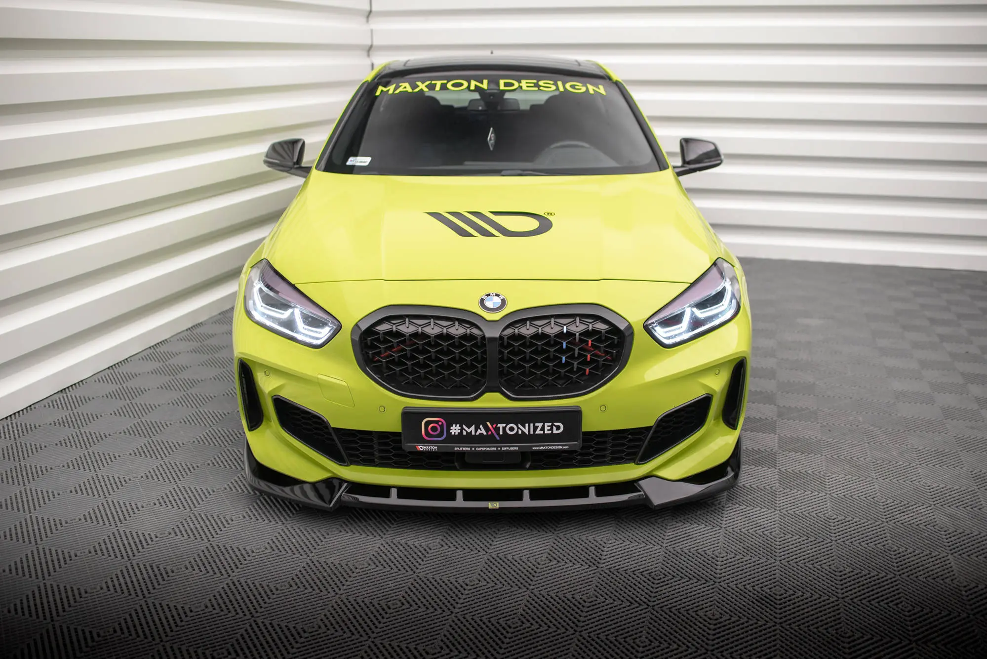 Frontspoiler BMW 1 (F40) M-Pack / M135i 2019 - 2024  | V.6 Glossy Black Edition – bilde 4