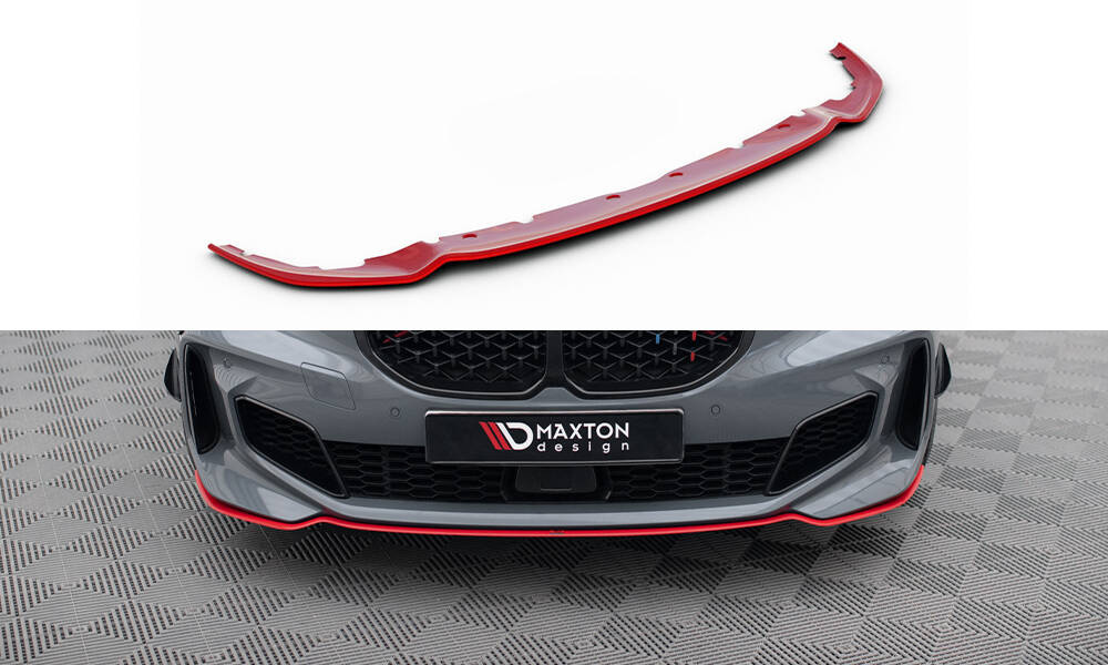Frontspoiler BMW 1 (M-Pack/M135i/128ti) F40 2019 - 2024 | Sport Glossy Red Edition V4