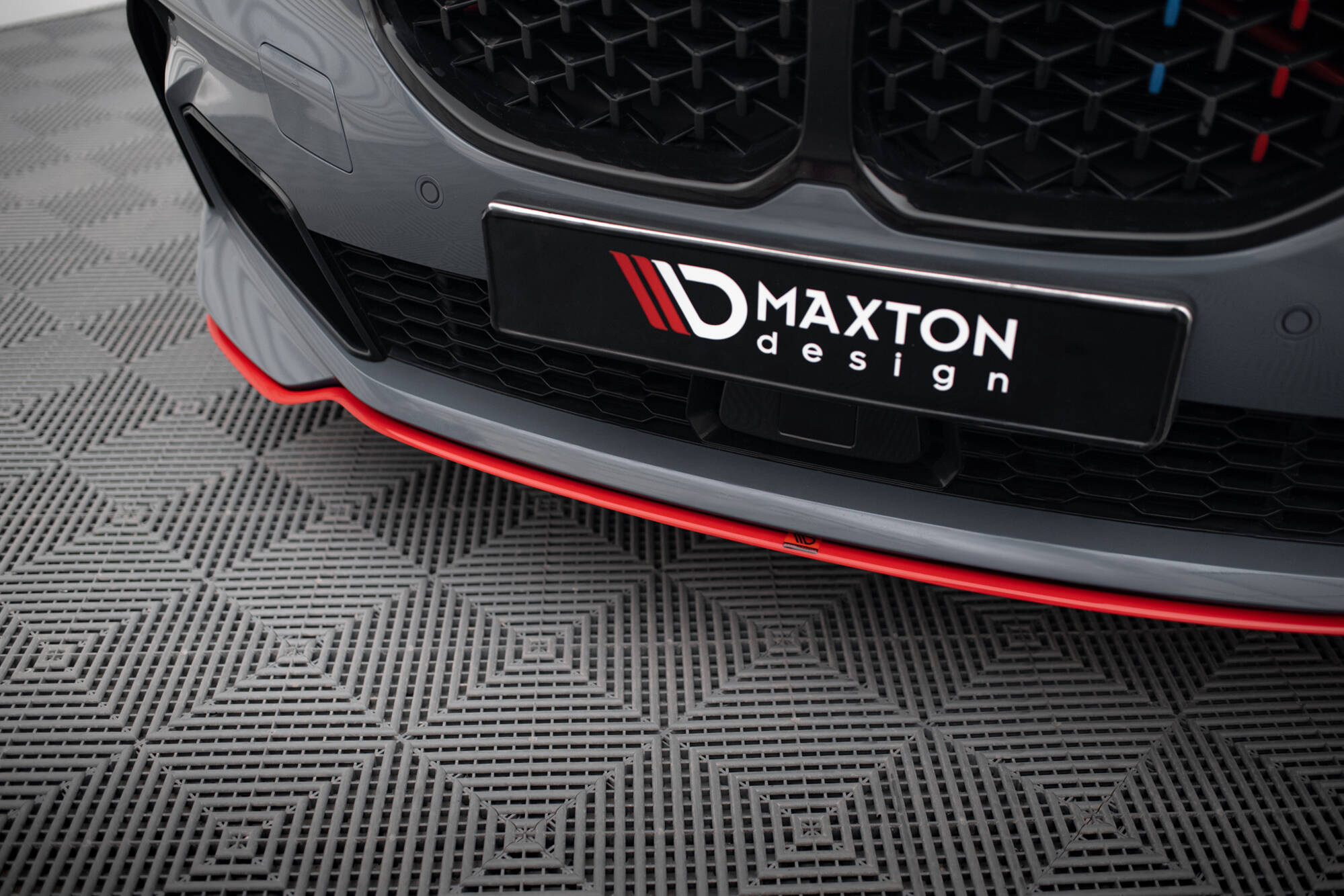 Frontspoiler BMW 1 (M-Pack/M135i/128ti) F40 2019 - 2024 | Sport Glossy Red Edition V4 – bilde 3