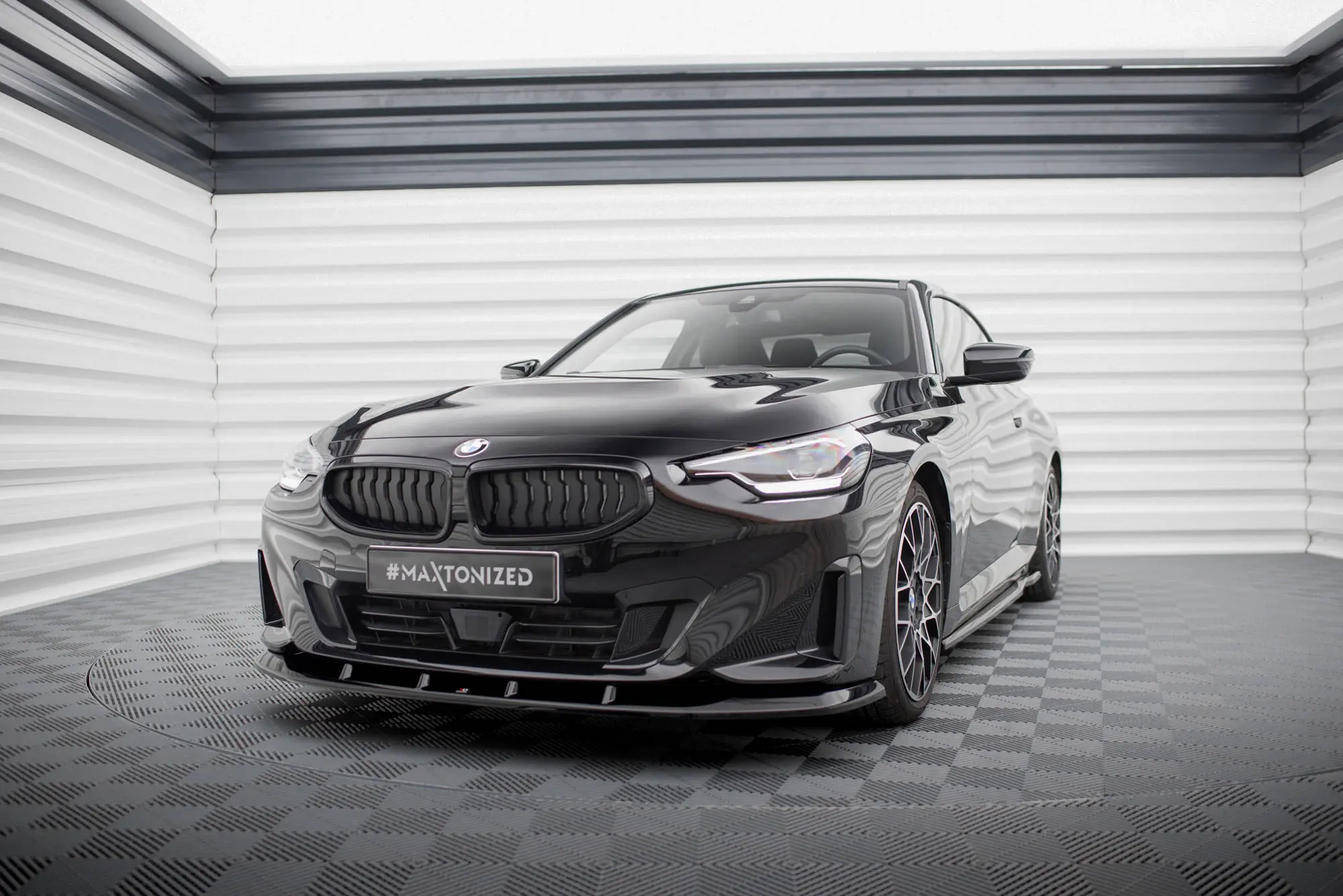 Frontspoiler BMW 2 Coupe (G42) 2021 - > | V.1 Glossy Black Edition – bilde 3