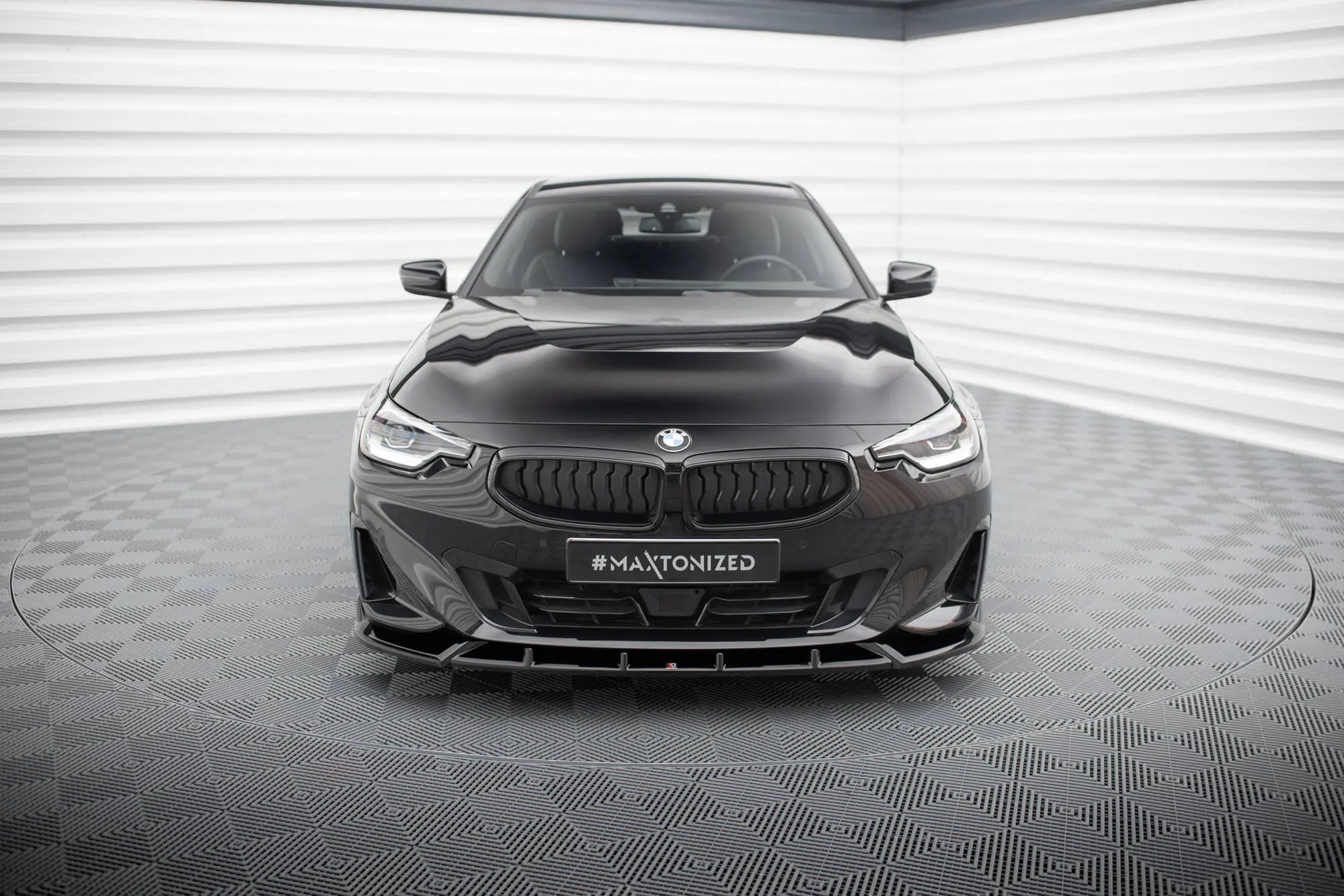 Frontspoiler BMW 2 Coupe (G42) 2021 - > | V.2 Glossy Black Edition – bilde 2