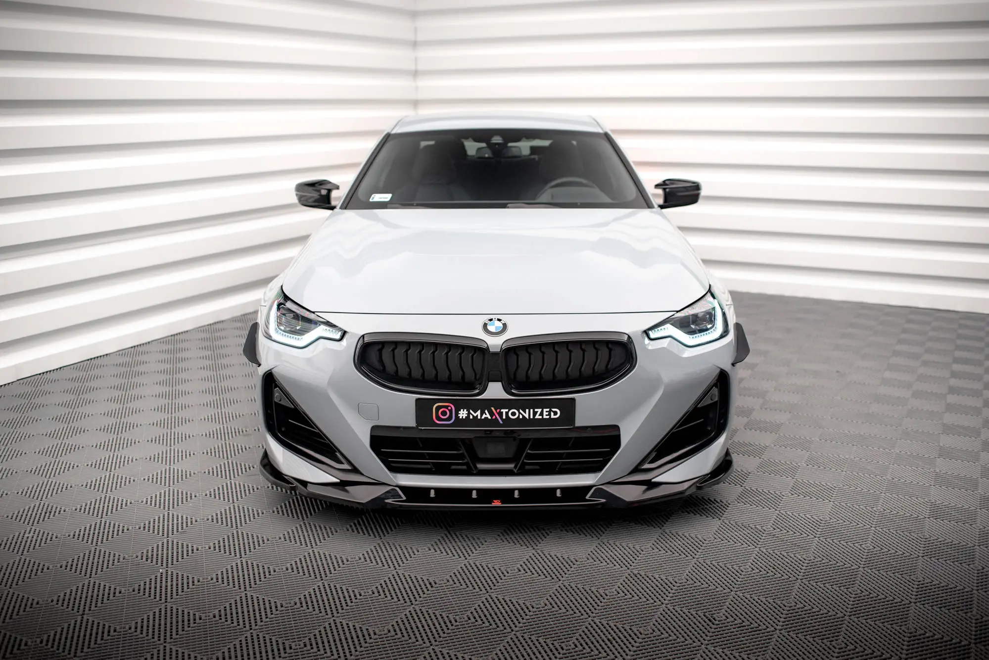 Frontspoiler BMW 2 Coupe (G42) M-Pack 2021 ->  | V.2 Glossy Black Edition