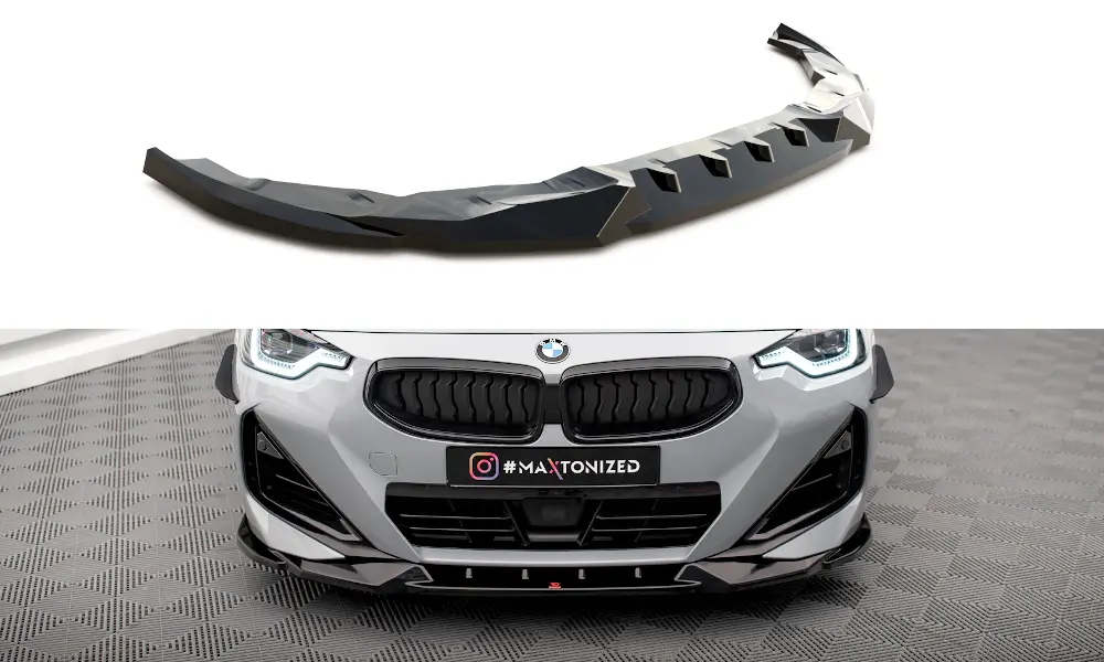 Frontspoiler BMW 2 Coupe (G42) M-Pack 2021 ->  | V.2 Glossy Black Edition – bilde 3