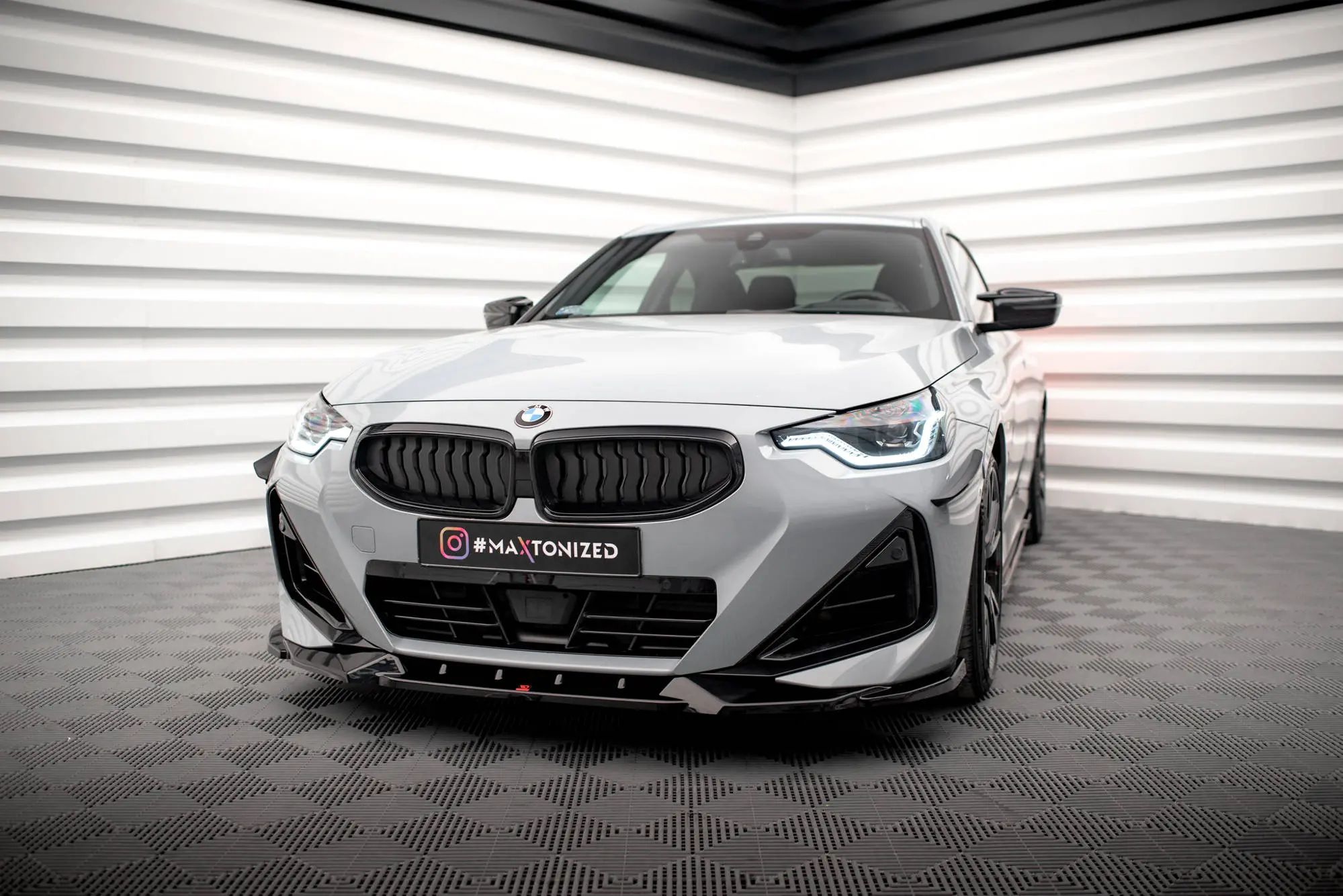 Frontspoiler BMW 2 Coupe (G42) M-Pack 2021 ->  | V.2 Glossy Black Edition – bilde 4