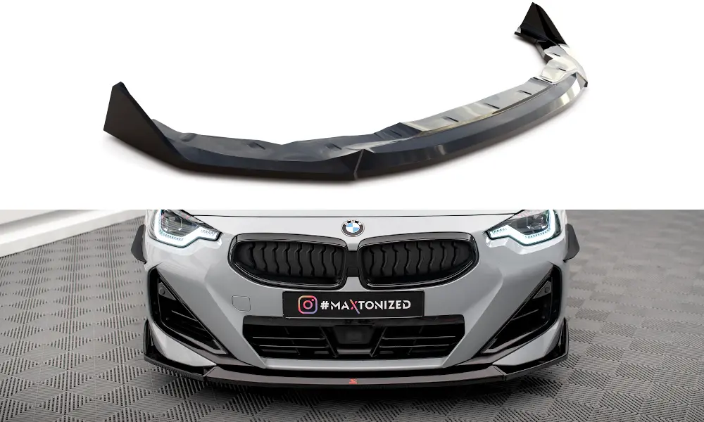 Frontspoiler BMW 2 Coupe (G42) M-Pack 2021 ->  | V.3 Glossy Black Edition – bilde 2