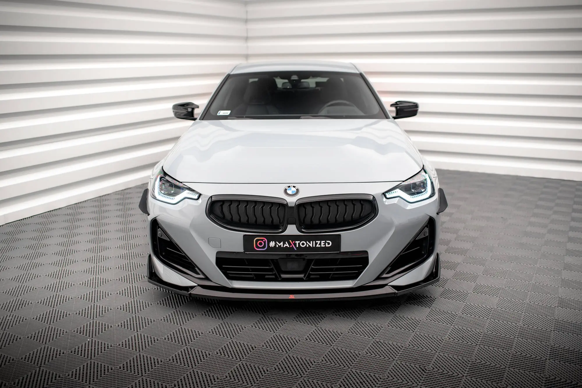 Frontspoiler BMW 2 Coupe (G42) M-Pack 2021 ->  | V.3 Glossy Black Edition – bilde 4
