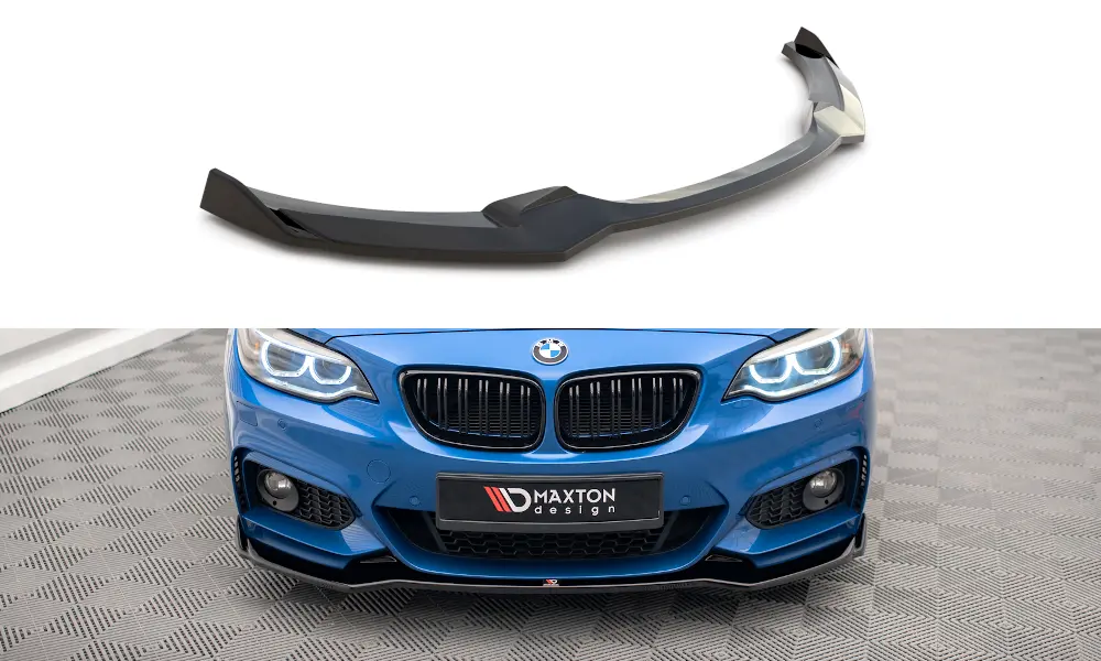 Frontspoiler BMW 2 (F22) M-Pakke 2013-2019 | V.1 Glossy Black Edition – bilde 7