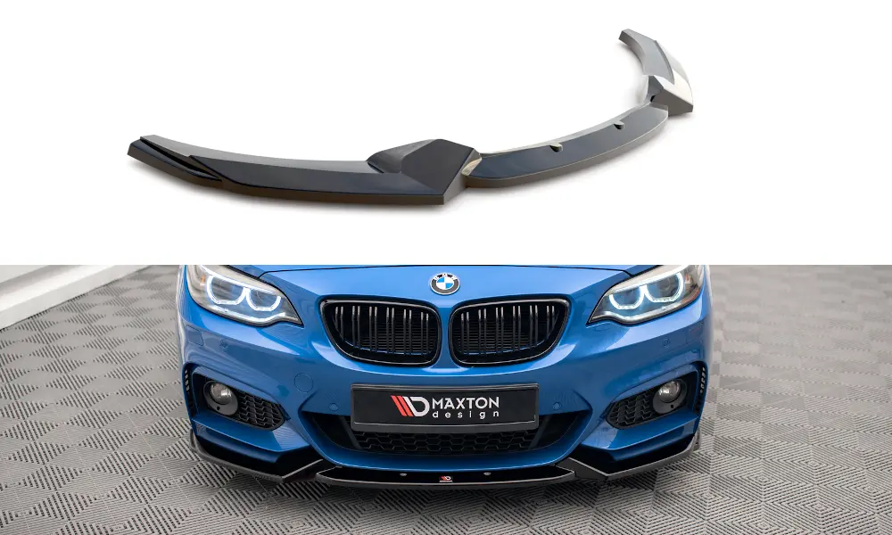 Frontspoiler BMW 2 (F22) M-Pakke 2013-2019 | V.2 Glossy Black Edition – bilde 3