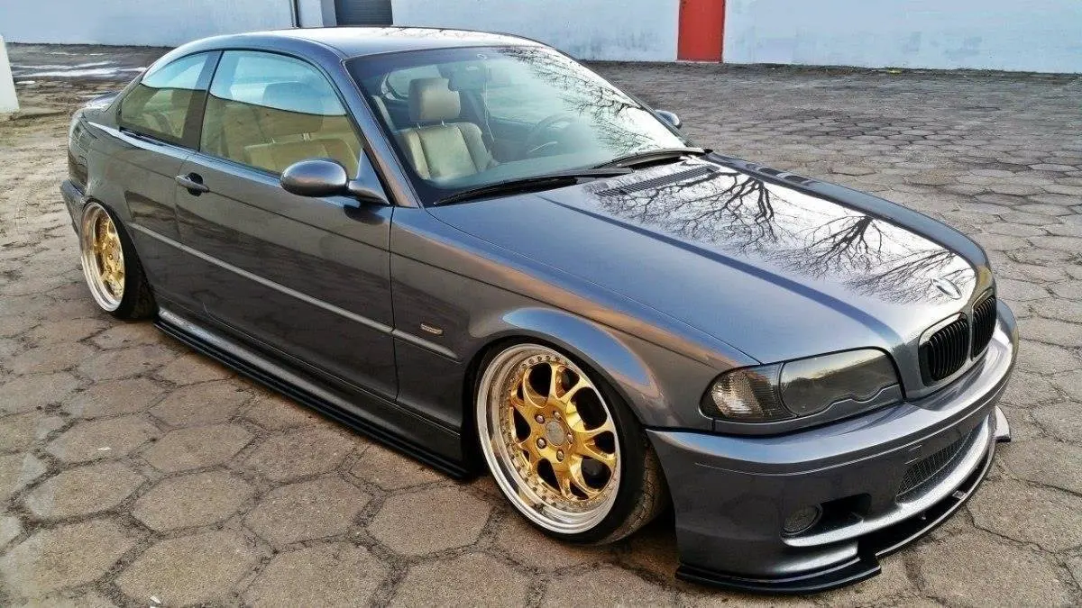 Frontspoiler BMW 3 Coupe M-Pakke (E46) 1999-2005 | V.1 Glossy Black Edition – bilde 4