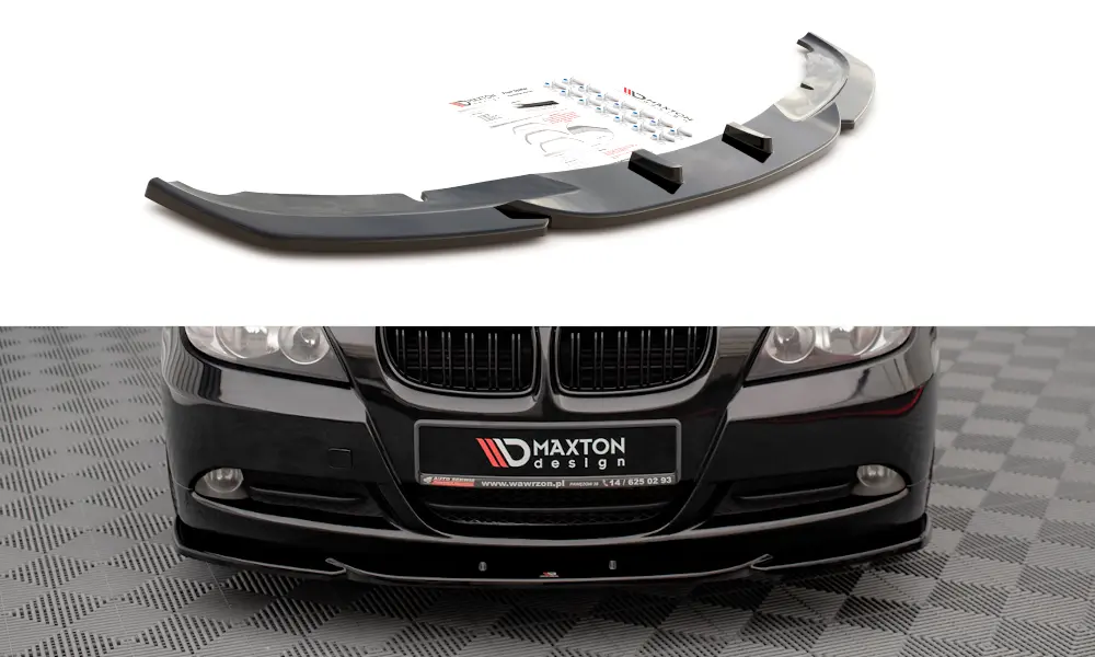 Frontspoiler BMW 3 (E90 / E91) 2004-2008 | V.2 Glossy Black Edition – bilde 2