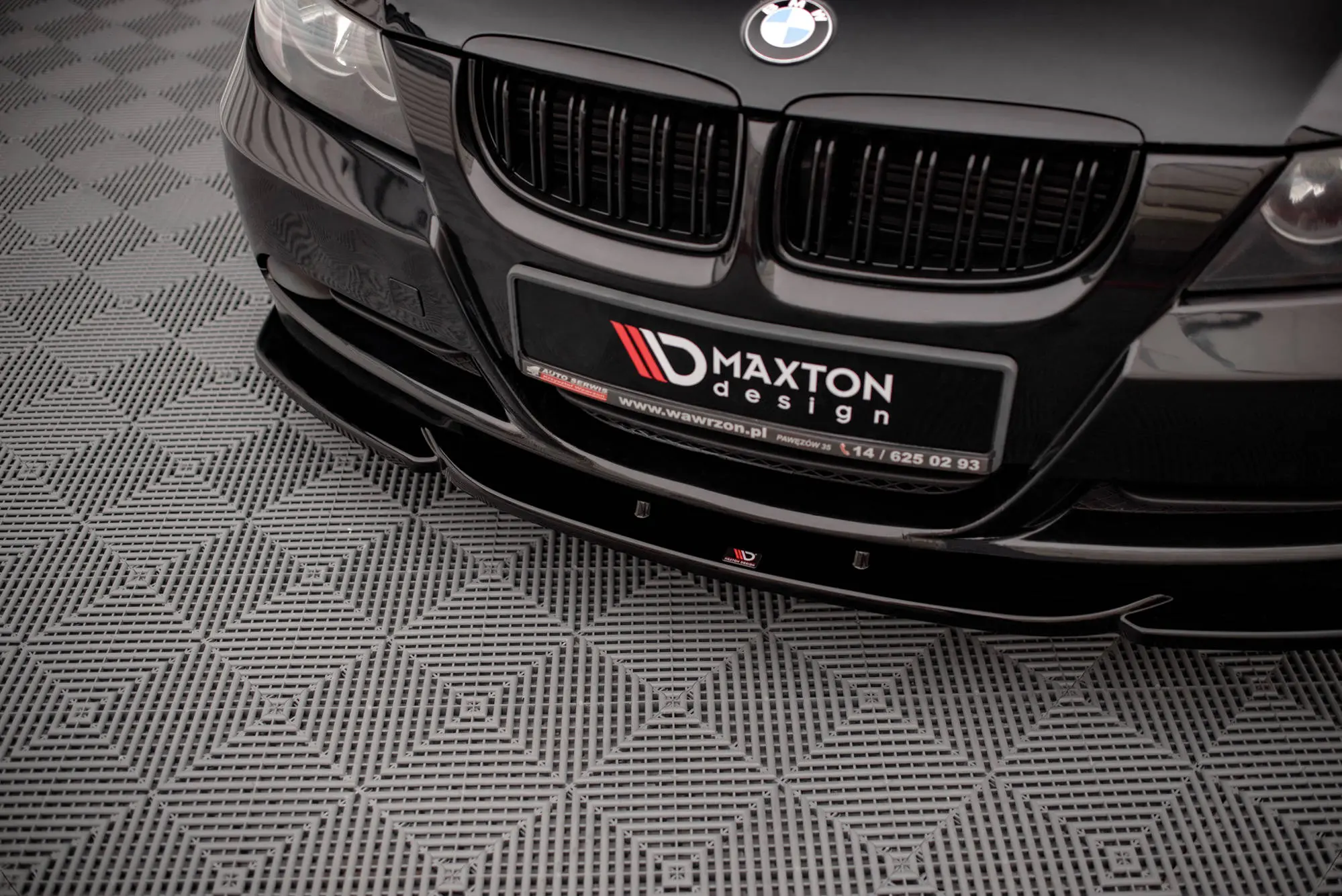 Frontspoiler BMW 3 (E90 / E91) 2004-2008 | V.2 Glossy Black Edition – bilde 3