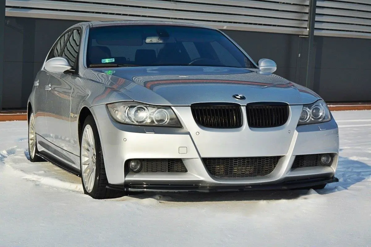 Frontspoiler BMW 3 (E90 / E91) M-Pakke 2004-2008 | V.1 Glossy Black Edition – bilde 3