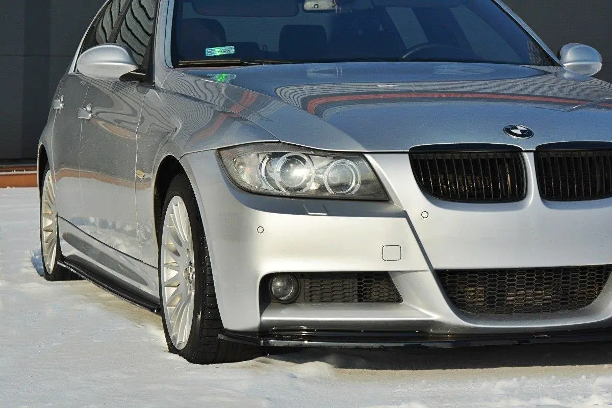Frontspoiler BMW 3 (E90 / E91) M-Pakke 2004-2008 | V.1 Glossy Black Edition – bilde 4