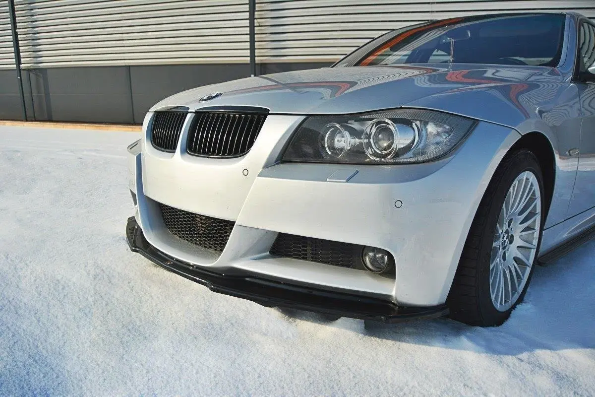 Frontspoiler BMW 3 (E90 / E91) M-Pakke 2004-2008 | V.1 Glossy Black Edition – bilde 5