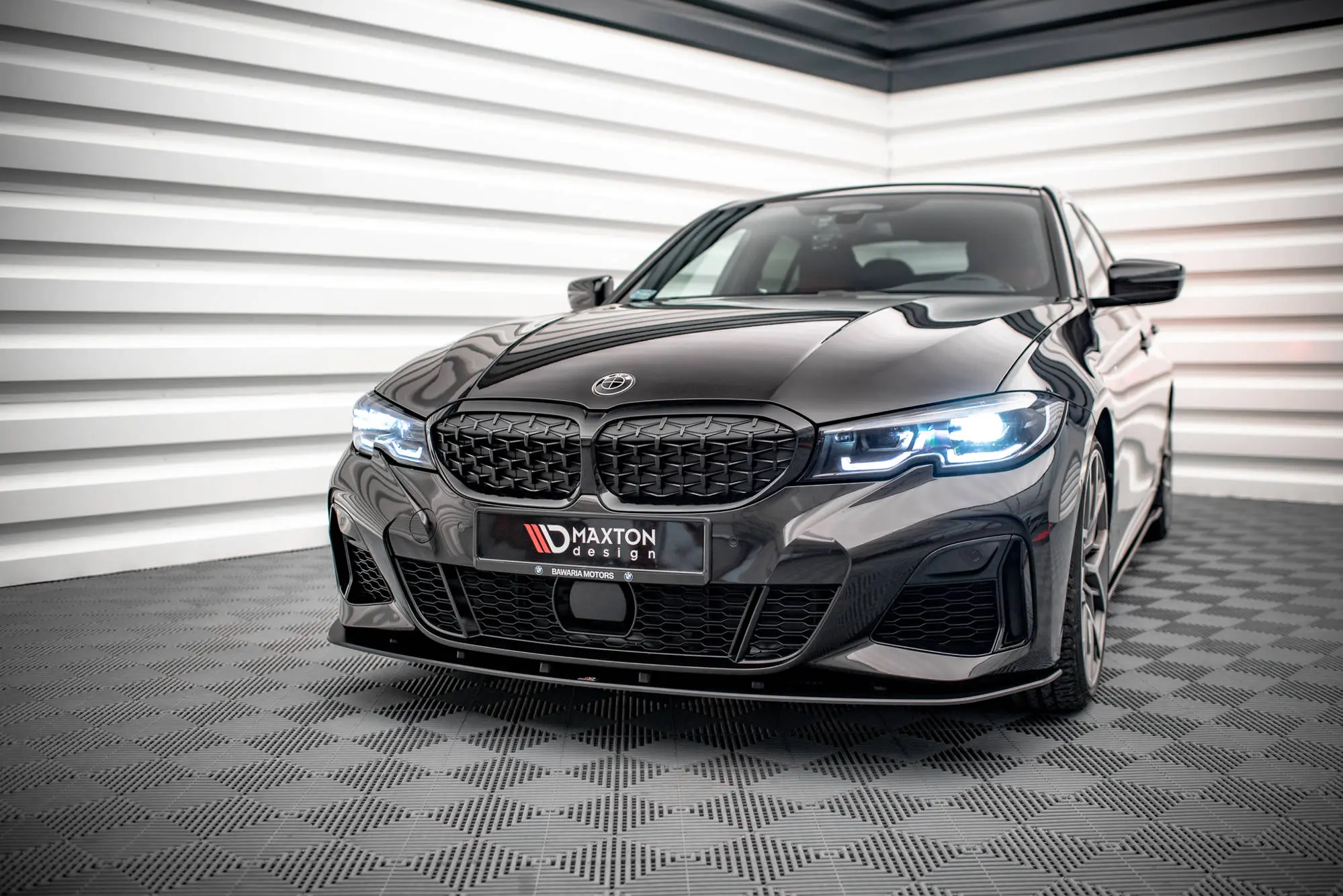 Frontspoiler BMW 3 (G20/ G21) M-pakke 2018 - 2022  |  Street Pro Black Edition – bilde 3