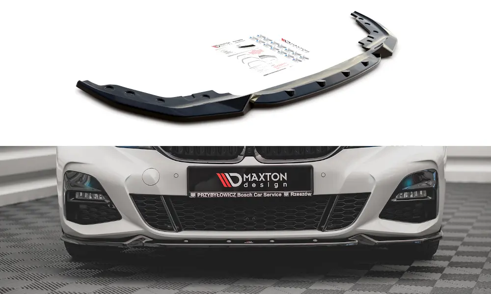 Frontspoiler BMW 3 (G20/ G21) M-Pakke 2018 - 2022  |  V.4 Glossy Black Edition – bilde 2