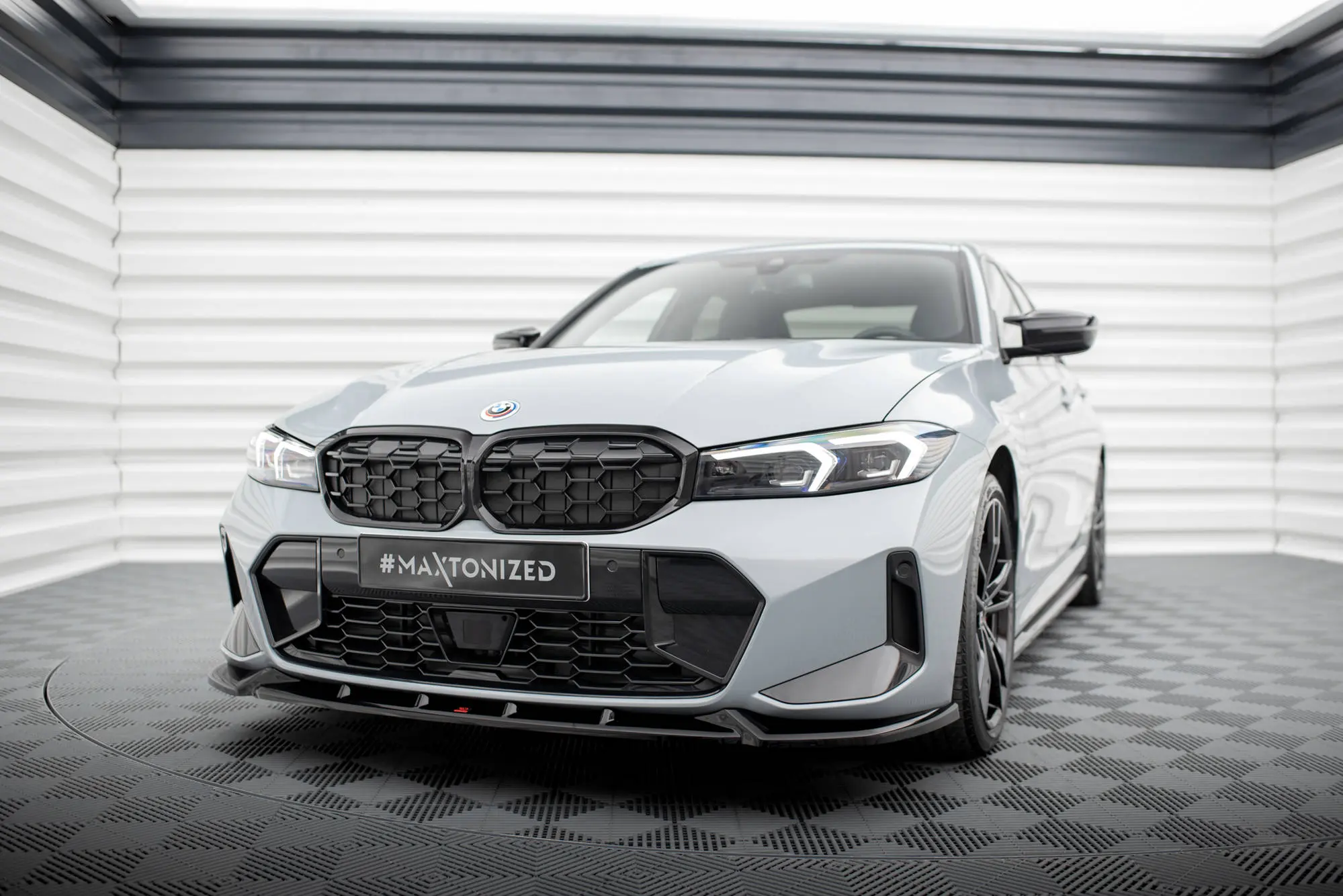 Frontspoiler BMW 3 M340i (G20 / G21) / BMW 3 (G20 / G21 ) M-Pakke LCI 2022-> | V.1 Glossy Black Edition – bilde 4