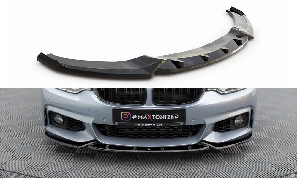 Frontspoiler BMW 4 Coupe (F32) M-Pakke 2013 - 2020 | V.3 Glossy Black Edition – bilde 2
