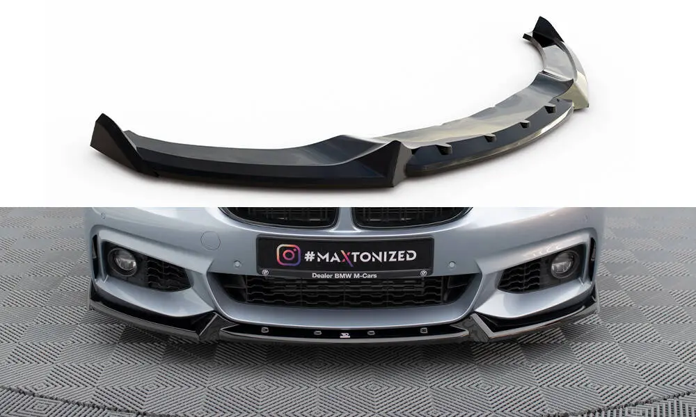 Frontspoiler BMW 4 Coupe (F32) M-Pakke 2013 - 2020 | V.4 Glossy Black Edition – bilde 2