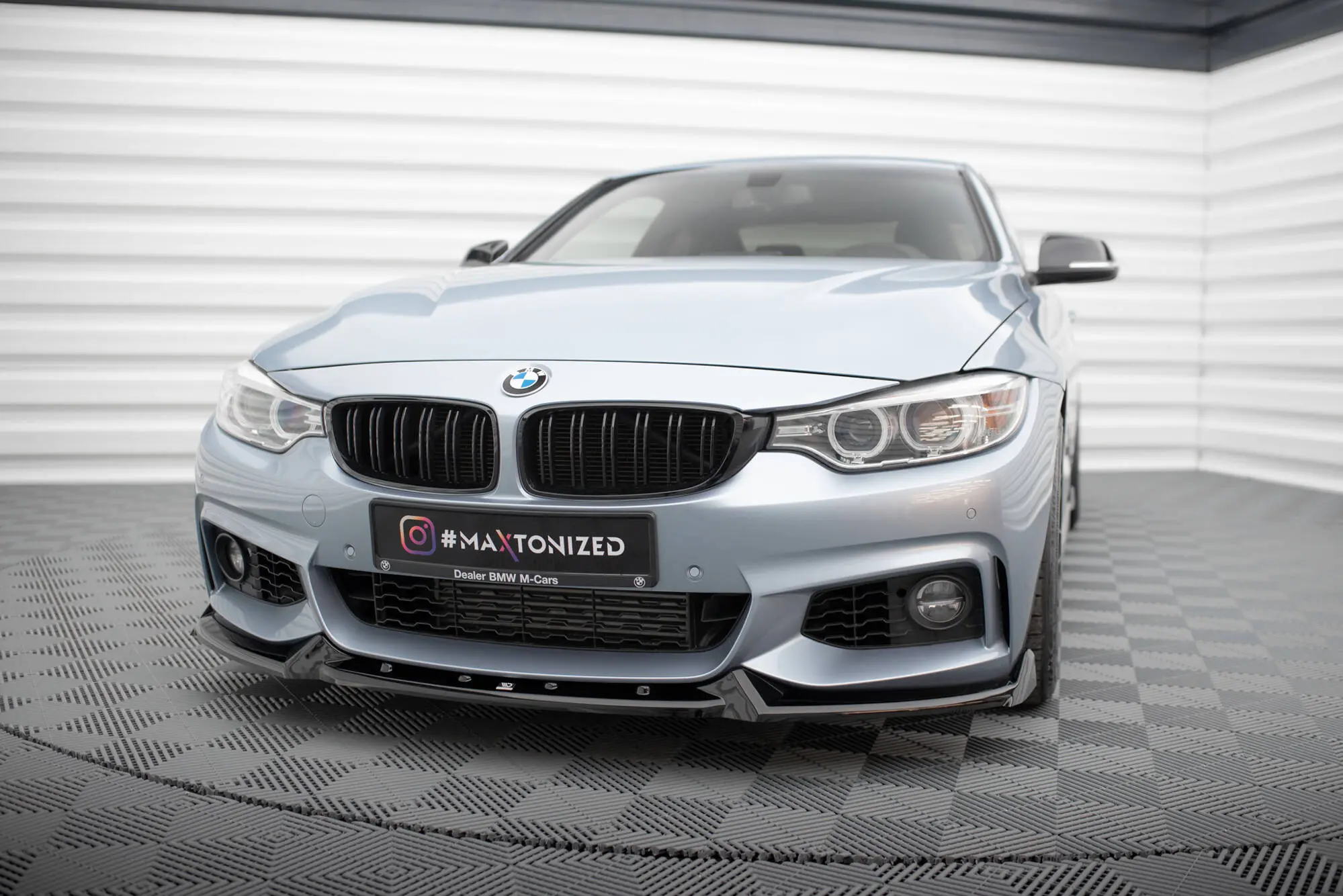 Frontspoiler BMW 4 Coupe (F32) M-Pakke 2013 - 2020 | V.4 Glossy Black Edition – bilde 4
