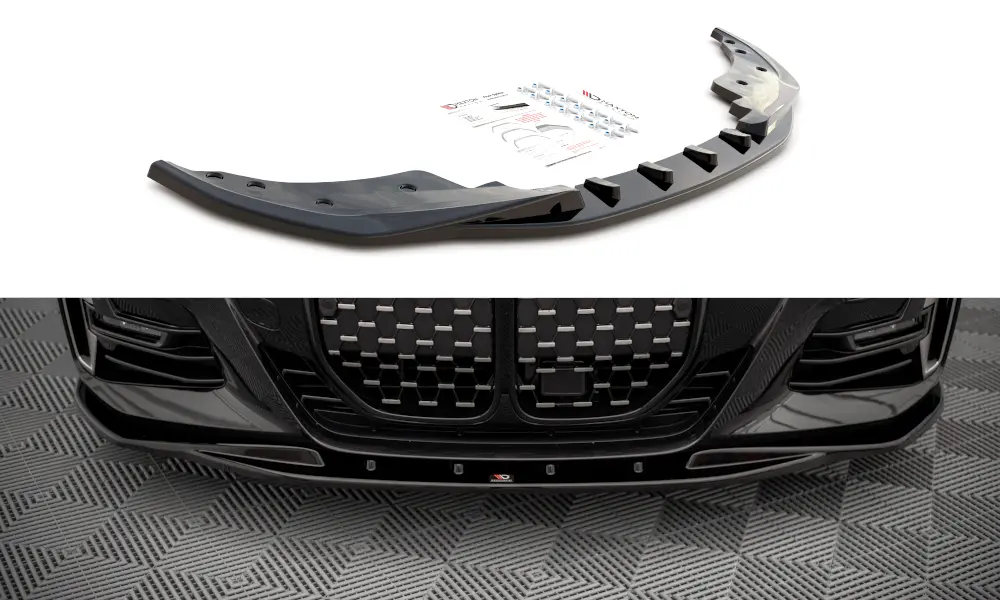 Frontspoiler BMW 4 (G22 / G23) M-Pakke 2020-> | V.1 Glossy Black Edition – bilde 3