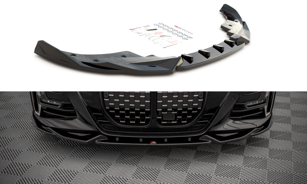 Frontspoiler BMW 4 (G22 / G23) M-Pakke 2020-> | V.2 Glossy Black Edition – bilde 2