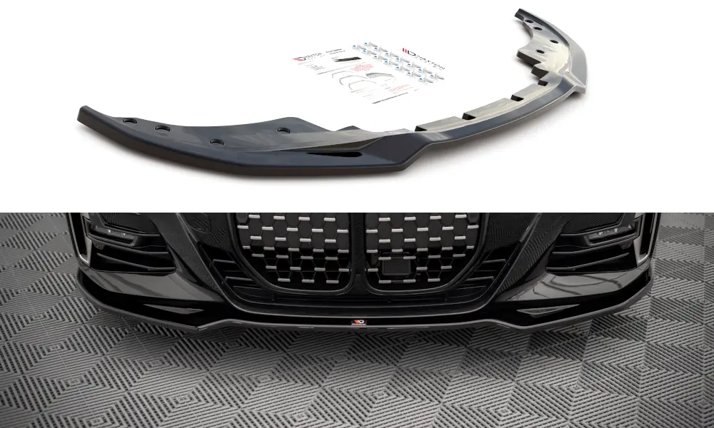 Frontspoiler BMW 4 (G22 / G23) M-Pakke 2020-> | V.3 Glossy Black Edition – bilde 2
