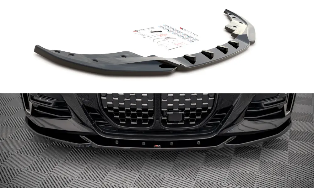 Frontspoiler BMW 4 (G22 / G23) M-Pakke 2020-> | V.4 Glossy Black Edition – bilde 2