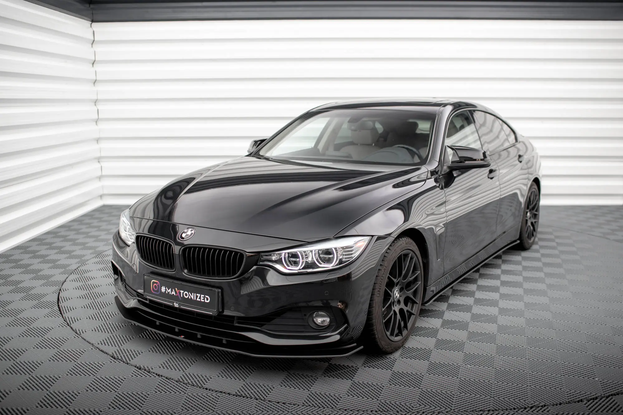 Frontspoiler BMW 4 Gran Coupe (F36) 2014-2017 | Street Pro Black Edition – bilde 4
