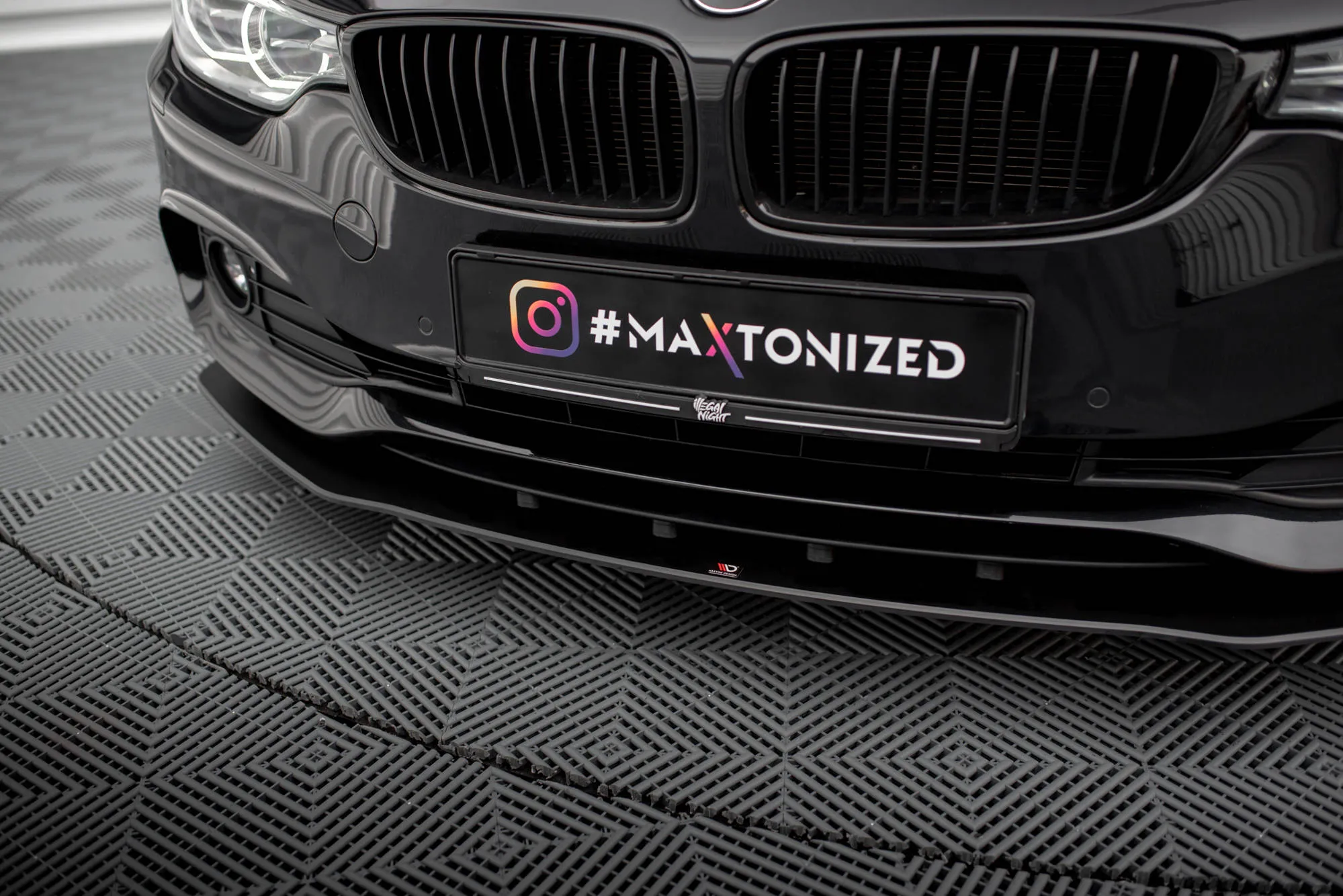 Frontspoiler BMW 4 Gran Coupe (F36) 2014-2017 | Street Pro Black Edition – bilde 2
