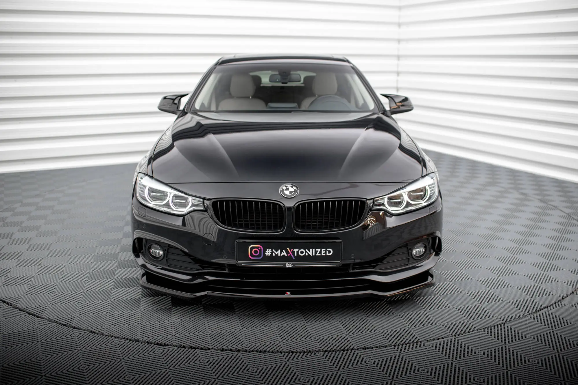 Frontspoiler BMW 4 Gran Coupe (F36) 2014-2017 | V.1 Glossy Black Edition – bilde 2