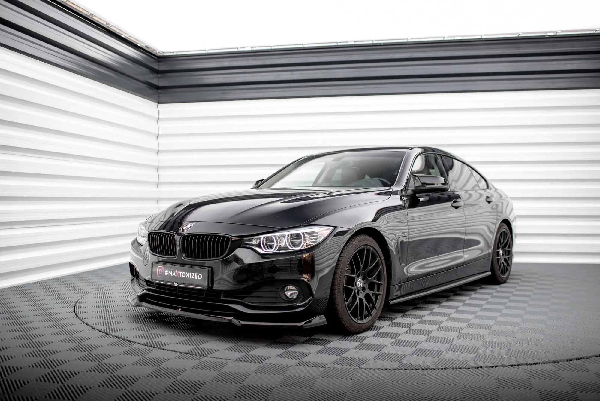 Frontspoiler BMW 4 Gran Coupe (F36) 2014-2017 | V.1 Glossy Black Edition – bilde 4