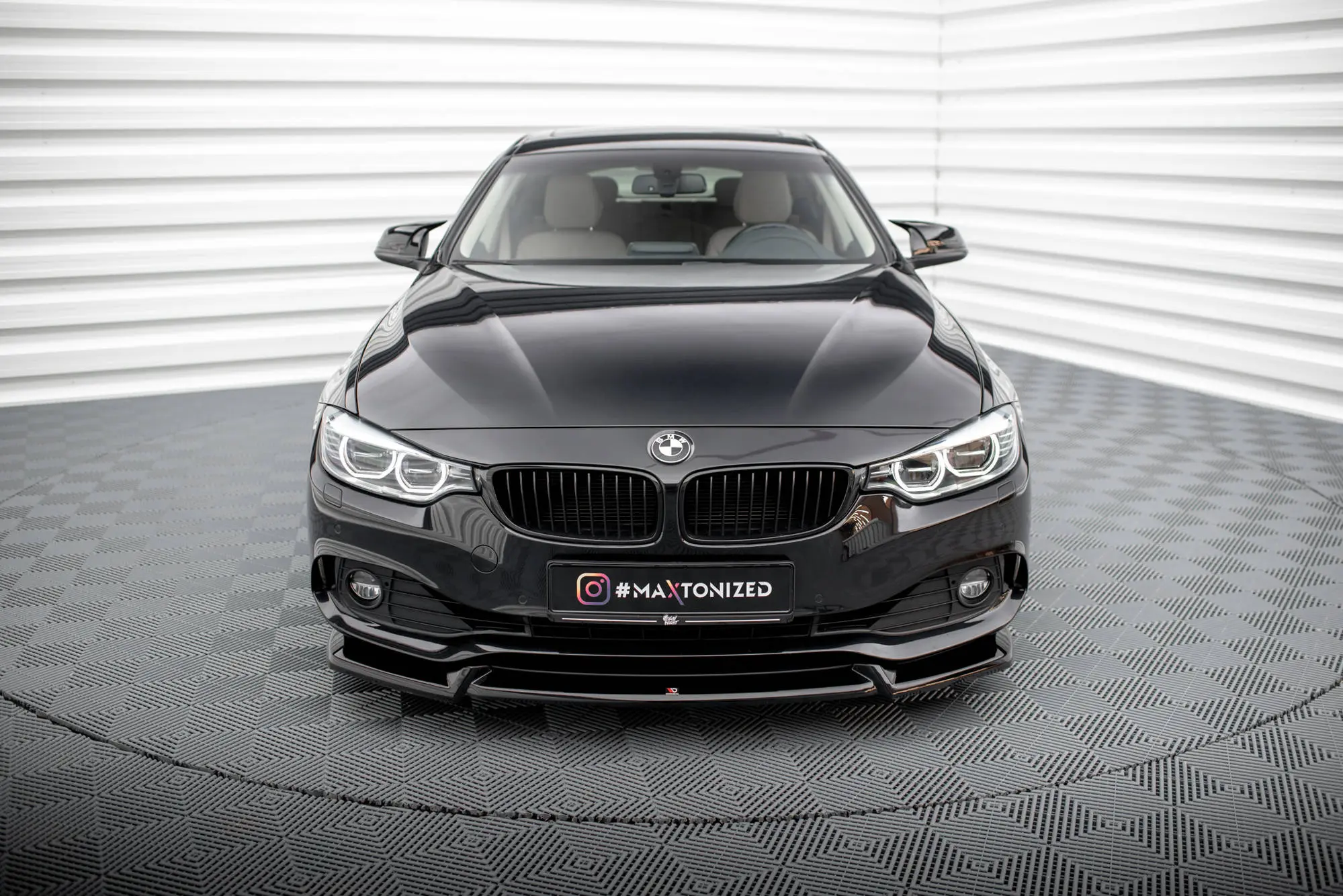 Frontspoiler BMW 4 Gran Coupe (F36) 2014-2017 | V.2 Glossy Black Edition – bilde 3