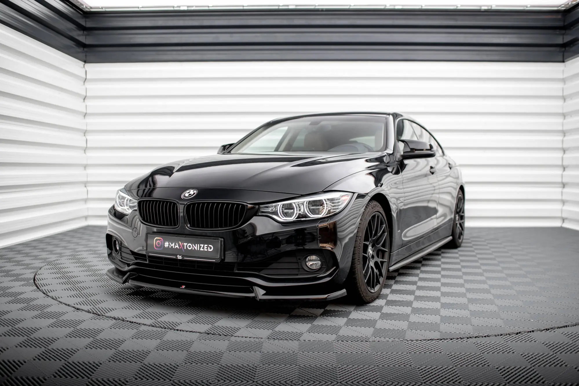 Frontspoiler BMW 4 Gran Coupe (F36) 2014-2017 | V.2 Glossy Black Edition – bilde 4
