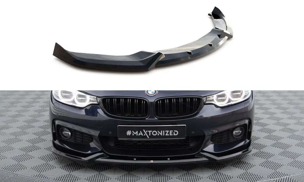 Frontspoiler BMW 4 Gran Coupe (F36) M-Pakke 2014 -2017 | V.1 Glossy Black Edition – bilde 3