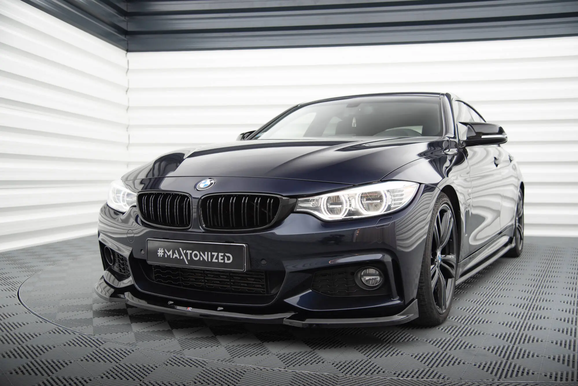 Frontspoiler BMW 4 Gran Coupe (F36) M-Pakke 2014 -2017 | V.2 Glossy Black Edition